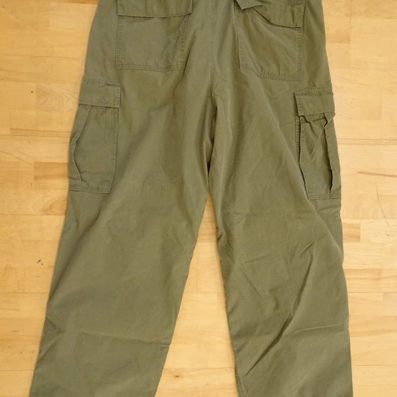 ABERCROMBIE & FITCH 092 Paratrooper M51 Cargo Pants SIZE Large Military OD Green - Picture 11 of 13